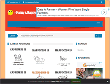 Tablet Screenshot of funhappyquotes.com